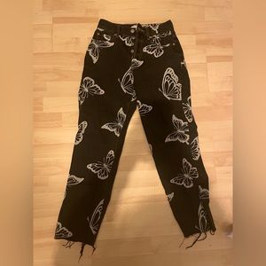 Pacsun butterfly jeans